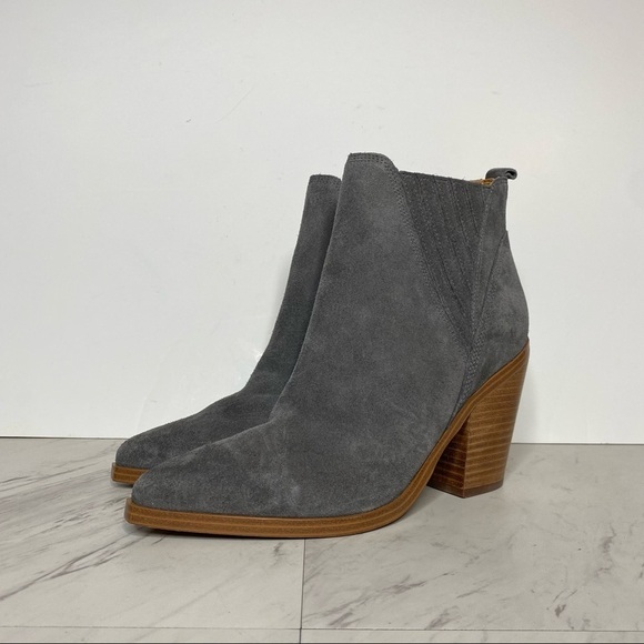 New! Marc Fisher Gadri Gray Suede Bootie 9M - Picture 13 of 13